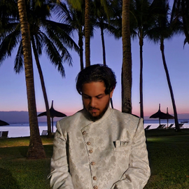 Tristan Persaud at the beach